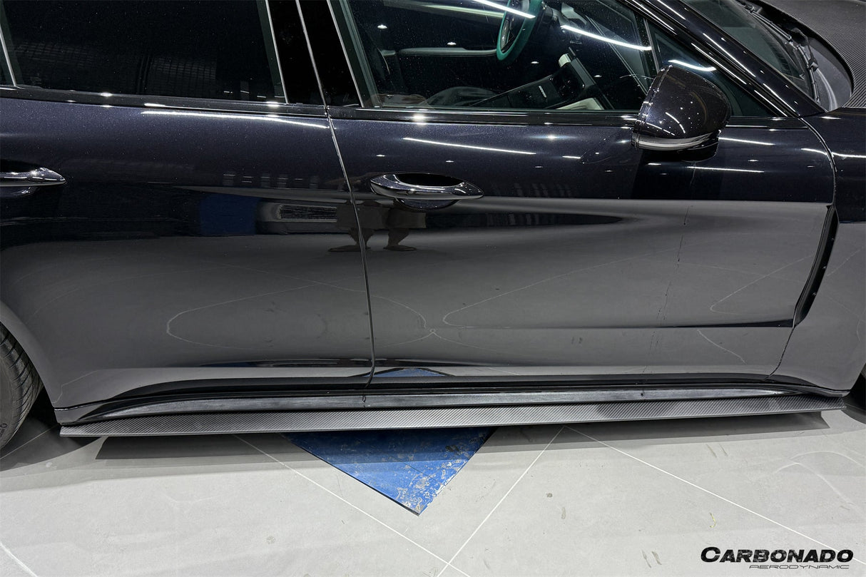 2024-2026 Porsche Panamera 976 OD Style Dry Carbon Fiber Side Skirts | Fits S, E-Hybrid, Sport Turismo, Turbo, Turbo s, GTS, Turbo E-Hybrid, Turbo s E-Hybrid