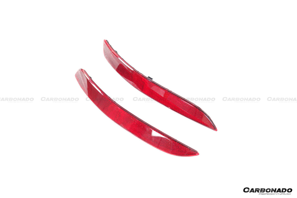 2019-2024 Porsche 911 992 Carrera S 4 4S Targa Cabriolet GT3 Style Rear Bumper Red Reflector Panels