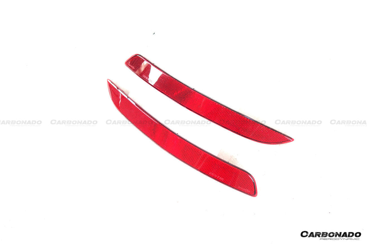 2019-2024 Porsche 911 992 Carrera S 4 4S Targa Cabriolet GT3 Style Rear Bumper Red Reflector Panels