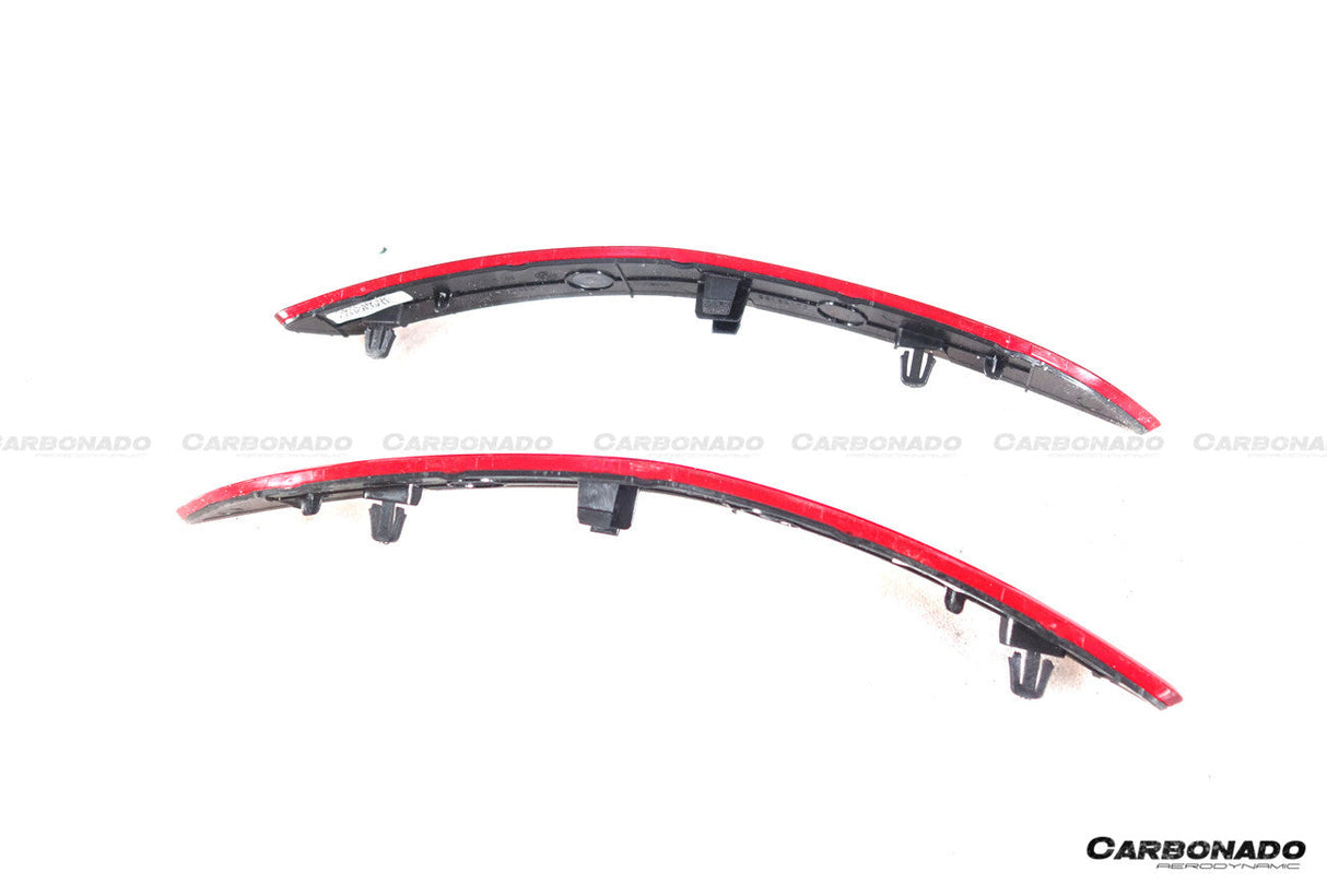 2019-2024 Porsche 911 992 Carrera S 4 4S Targa Cabriolet GT3 Style Rear Bumper Red Reflector Panels