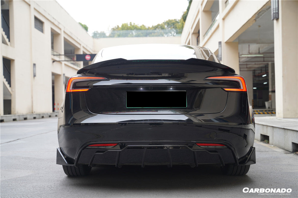 2023-UP Tesla Model 3 Highland RWD & AWD Fast Style Carbon Fiber Pattern Look body kit