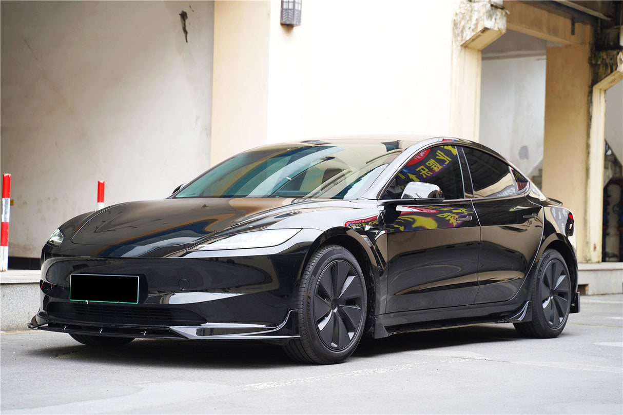 2023-UP Tesla Model 3 Highland RWD & AWD Fast Style Carbon Fiber Pattern Look body kit