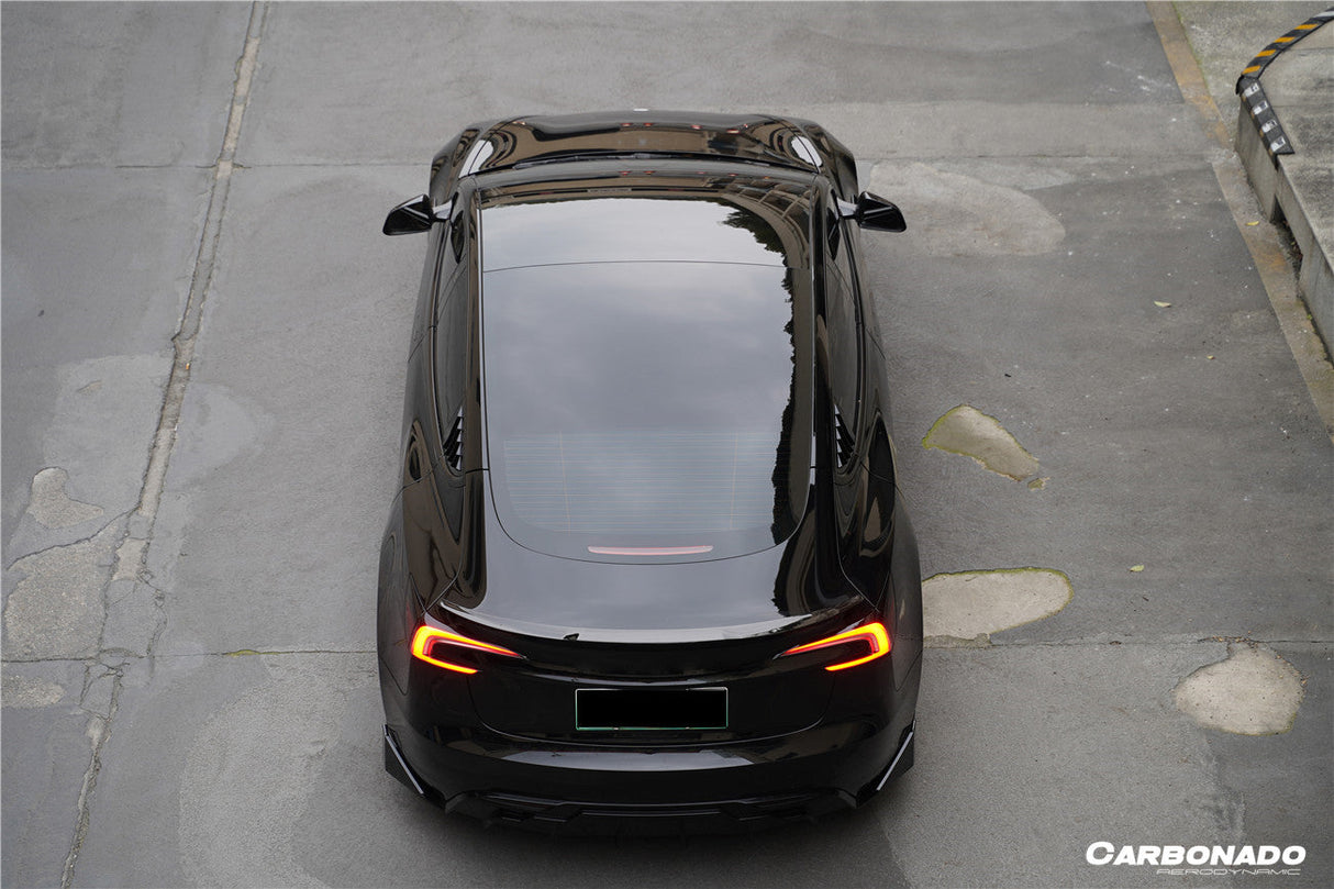 2023-UP Tesla Model 3 Highland RWD & AWD Fast Style Carbon Fiber Pattern Look body kit