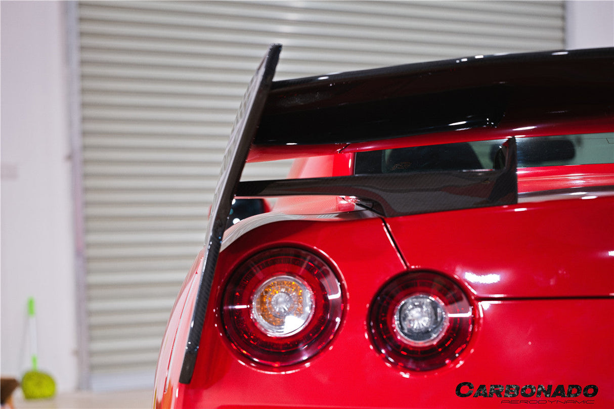2007-2025 Nissan GTR R35 CBA DBA EBA VS Style Carbon Fiber Trunk Wing Spoiler