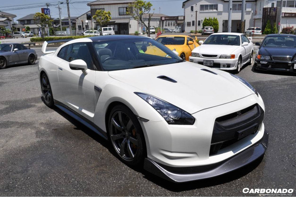 2008-2011 Nissan GTR R35 CBA AMS Style Carbon Fiber Front Lip