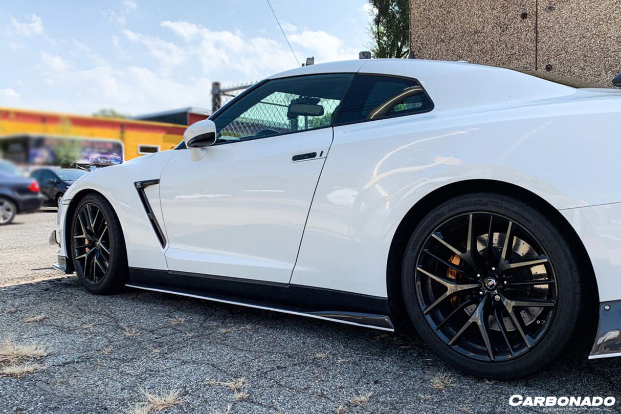 2008-2016 Nissan GTR R35 CBA DBA VA-II Style Carbon Fiber Side Skirts Under Board