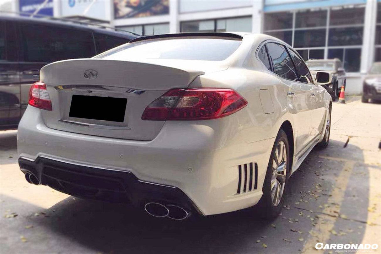 2011-2019 Infiniti Q70, Q70L, M37, M56 WD Style Rear Bumper with Tips