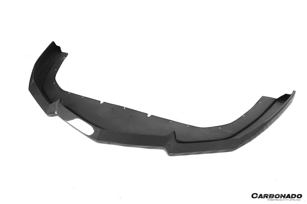 2011-2016 Lamborghini Aventador Style Carbon Fiber Front Lip Carbonado (DM) Fits: LP700 Coupe and Roadster