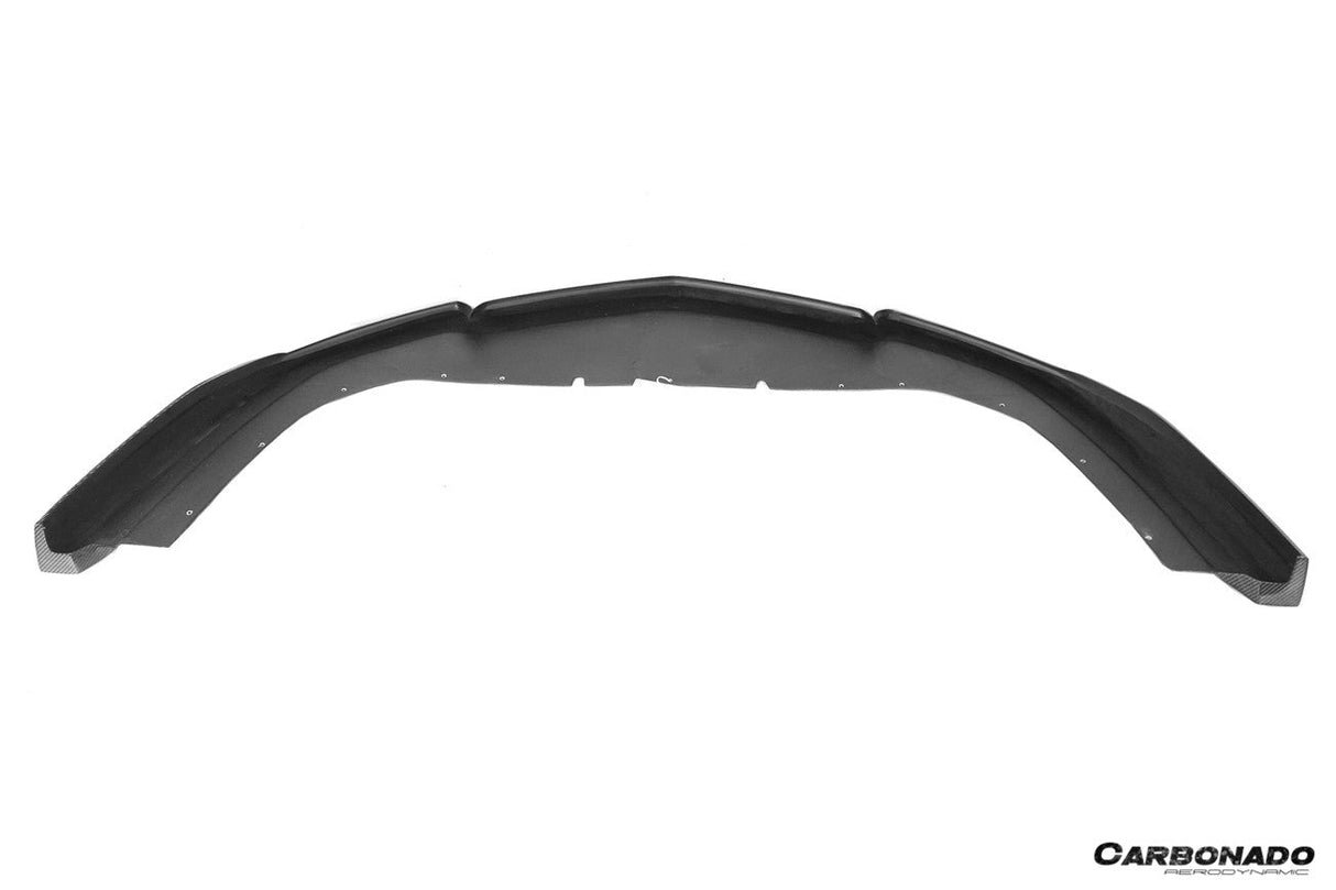 2011-2016 Lamborghini Aventador Style Carbon Fiber Front Lip Carbonado (DM) Fits: LP700 Coupe and Roadster
