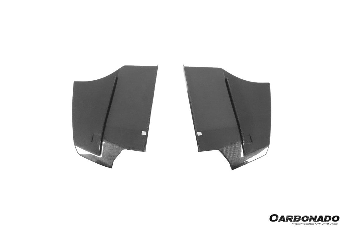 2011-2019 BMW 3 Series F30 F35 M-Tech GV Carbon Fiber Rear Lip with Diffuser Caps