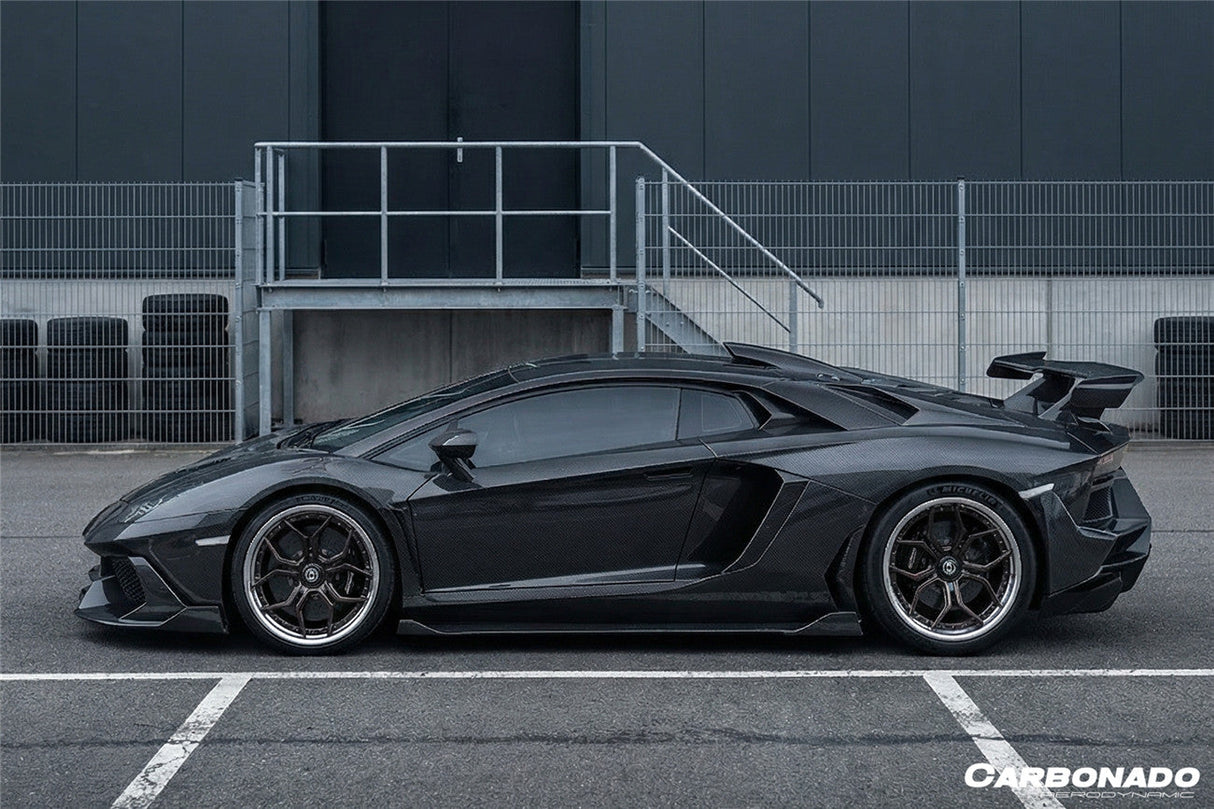 2011-2021 Lamborghini Aventador Coupe CA Style Carbon Fiber Engine Hood And Wing | Fits LP700, LP720, LP750, LP740