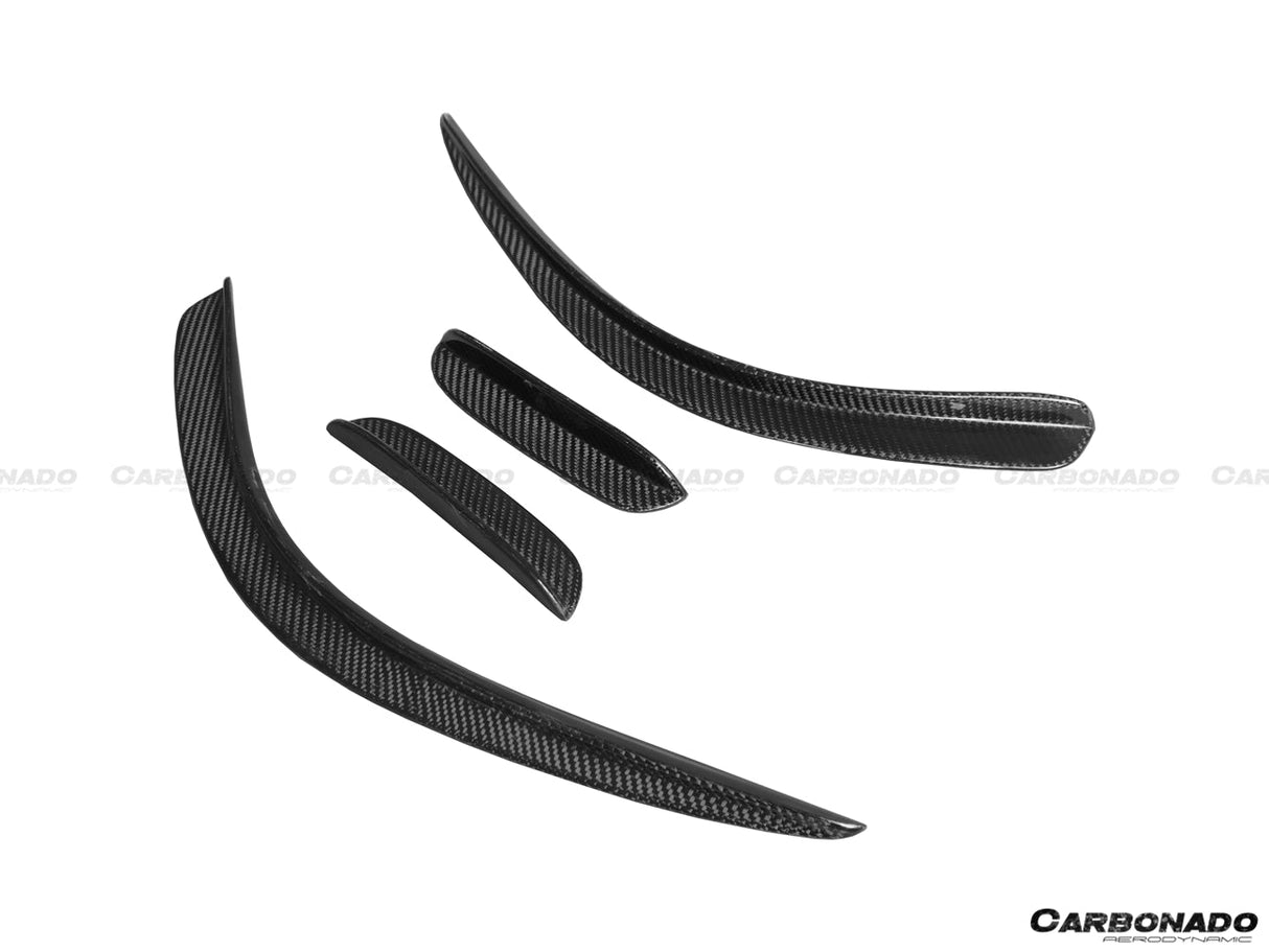 2012-2014 Mercedes Benz W204 C63 AMG Sedan | Coupe BK Style Front Bumper Canard