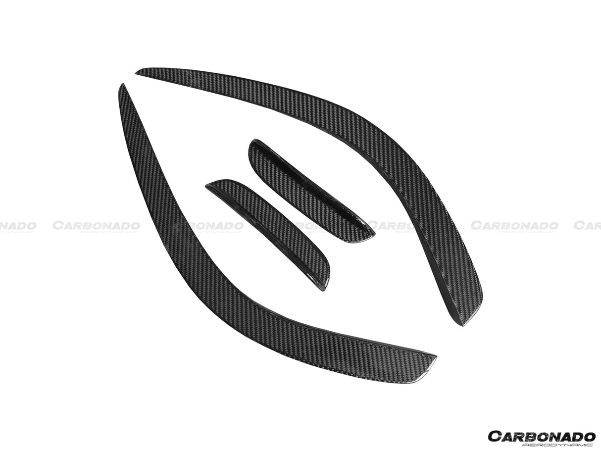 2012-2014 Mercedes Benz W204 C63 AMG Sedan | Coupe BK Style Front Bumper Canard