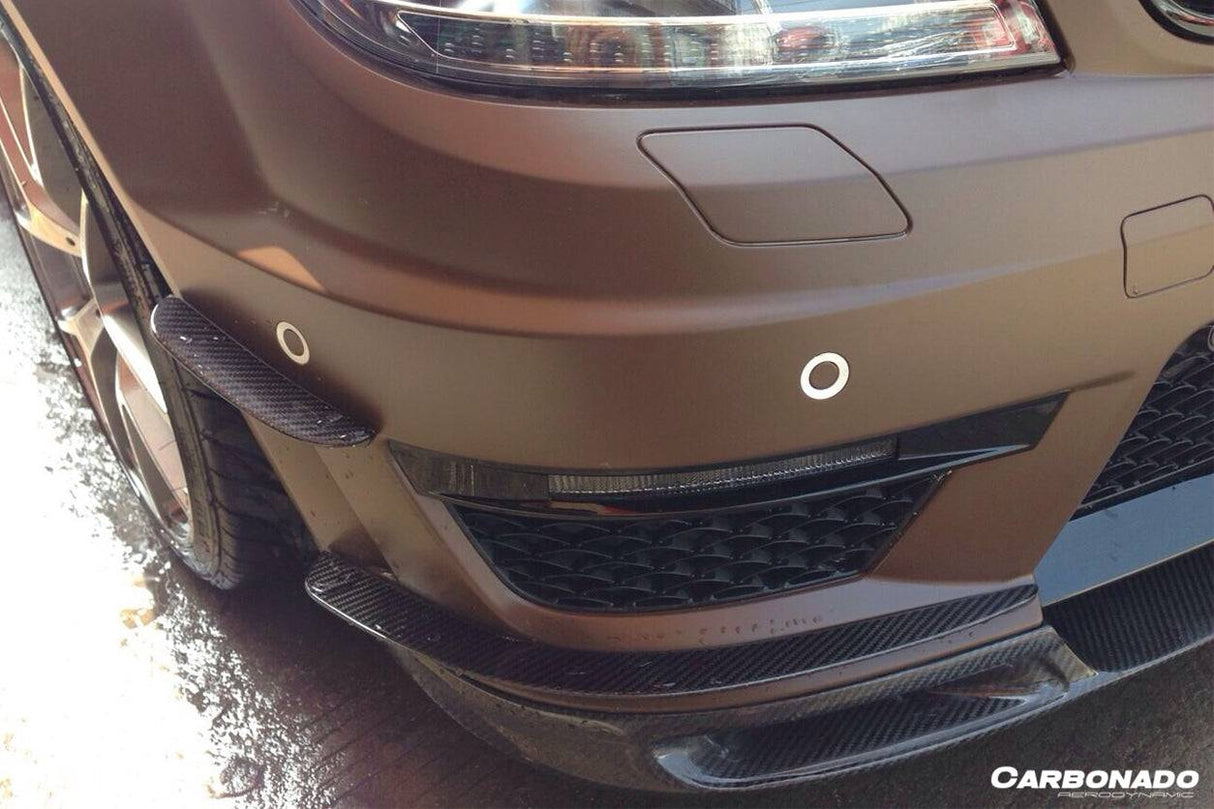 2012-2014 Mercedes Benz W204 C63 AMG Sedan | Coupe BK Style Front Bumper Canard