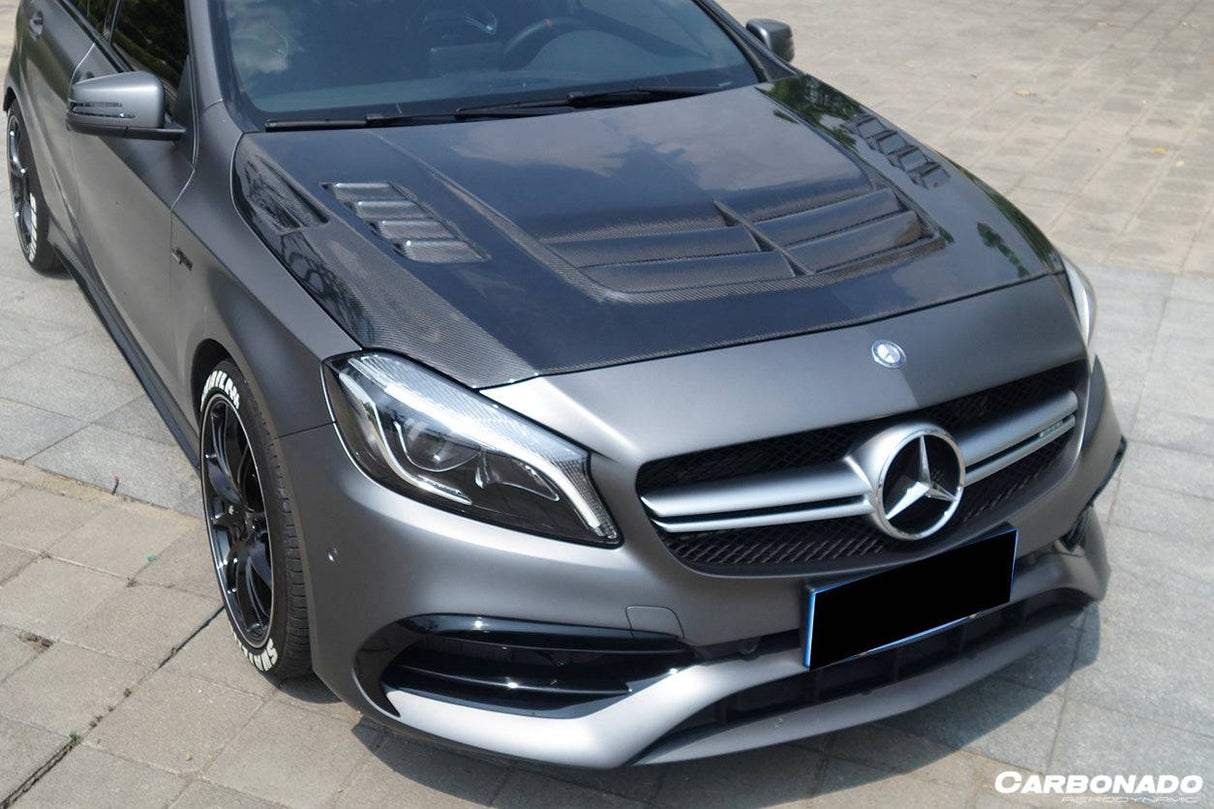 2012-2018 Mercedes Benz W176 A45 AMG VA Style Hood