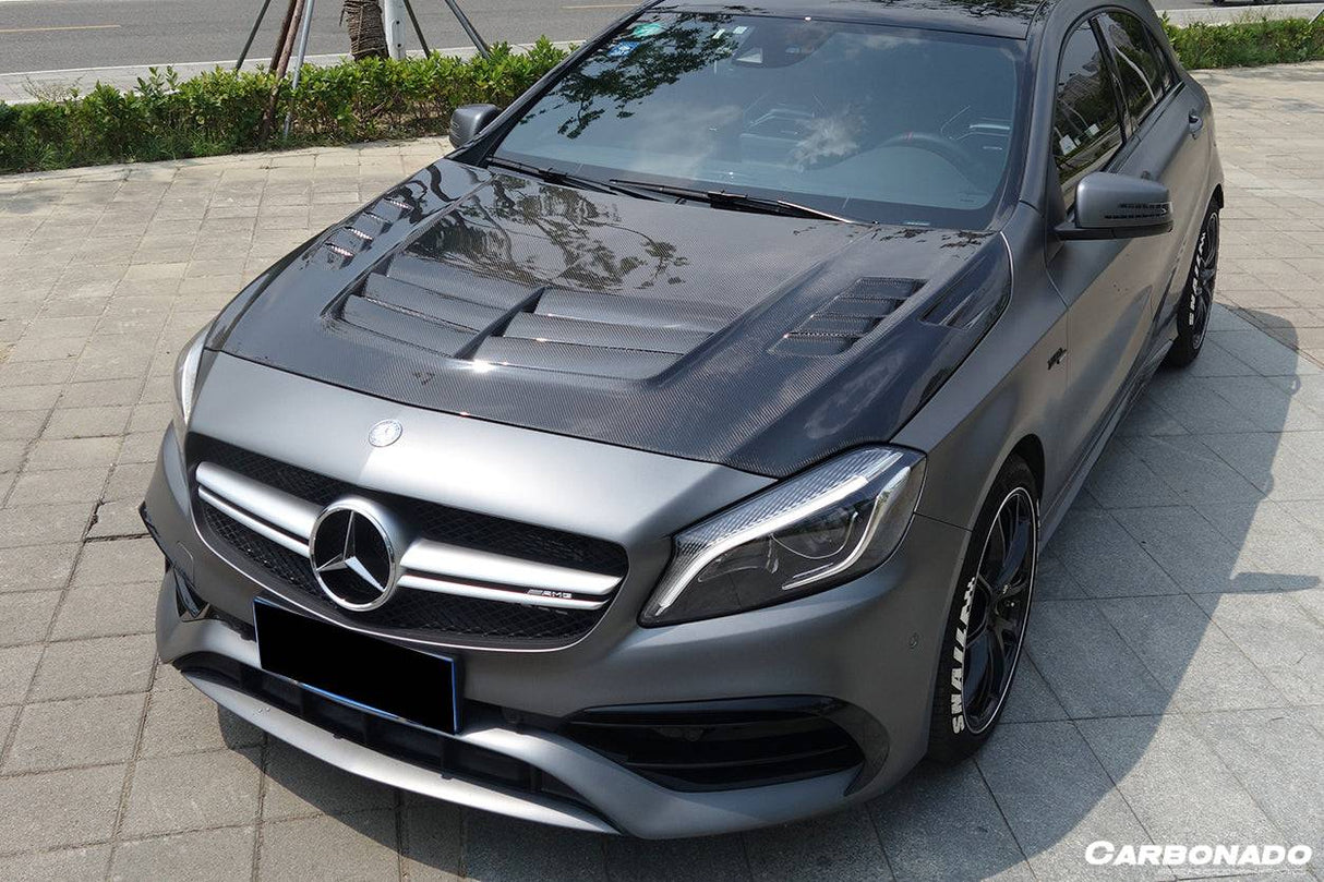 2012-2018 Mercedes Benz W176 A45 AMG VA Style Hood