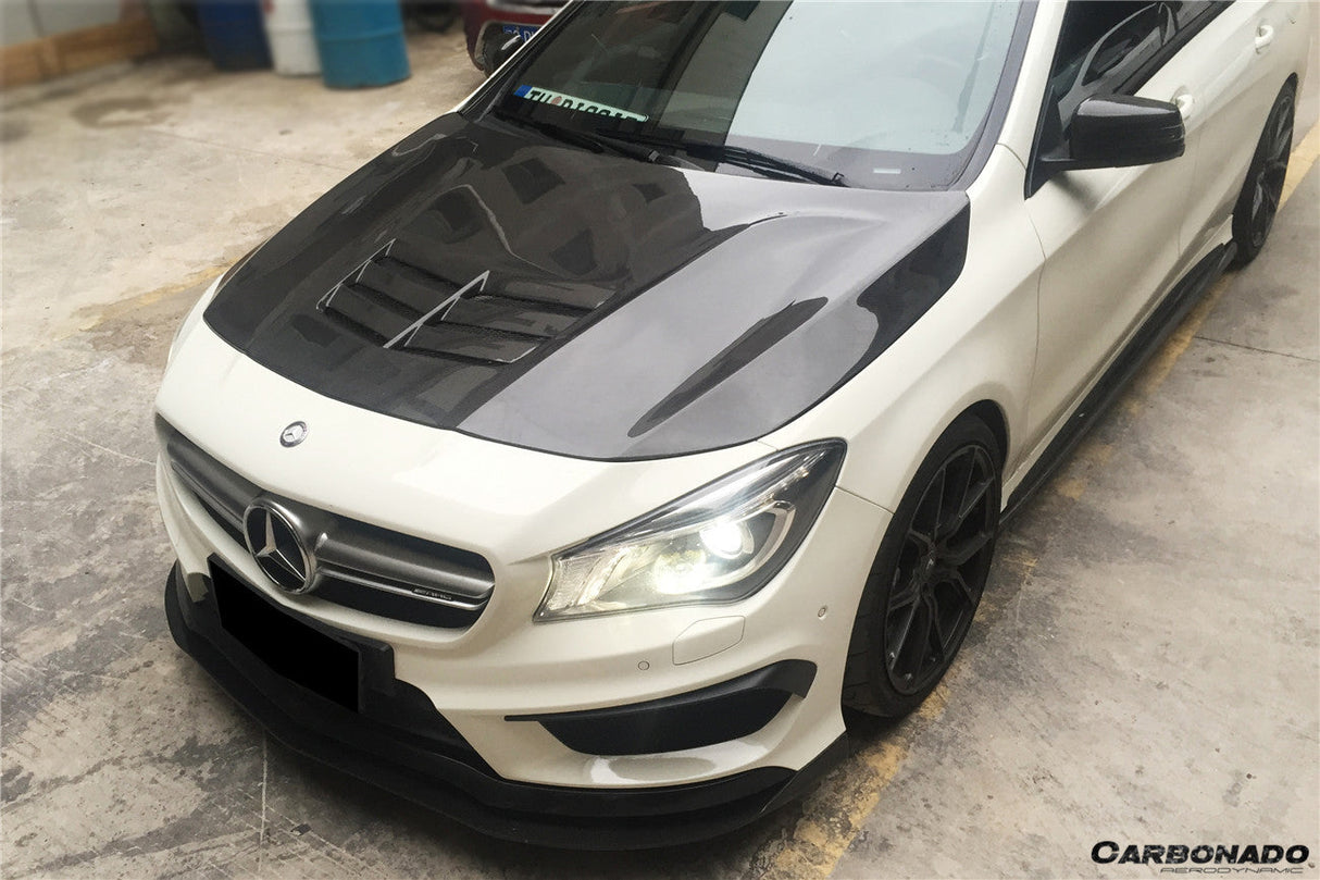 2013-2018 Mercedes Benz W117 CLA Class Black Sails Style Hood