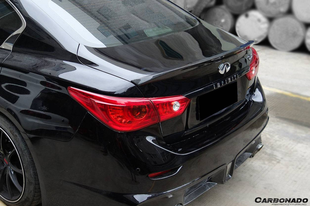 2014-2024 Infiniti Q50 Sedan DP Style Carbon Fiber Trunk Spoiler
