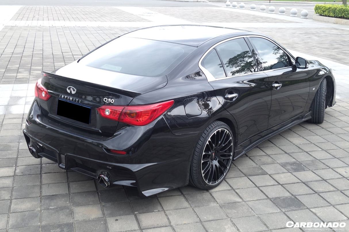 2014-2024 Infiniti Q50 Sedan SN Style Carbon Fiber Trunk Spoiler