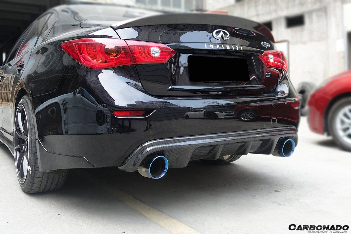 2014-2017 Infiniti Q50 Sedan VE Style Rear Lip and Diffuser