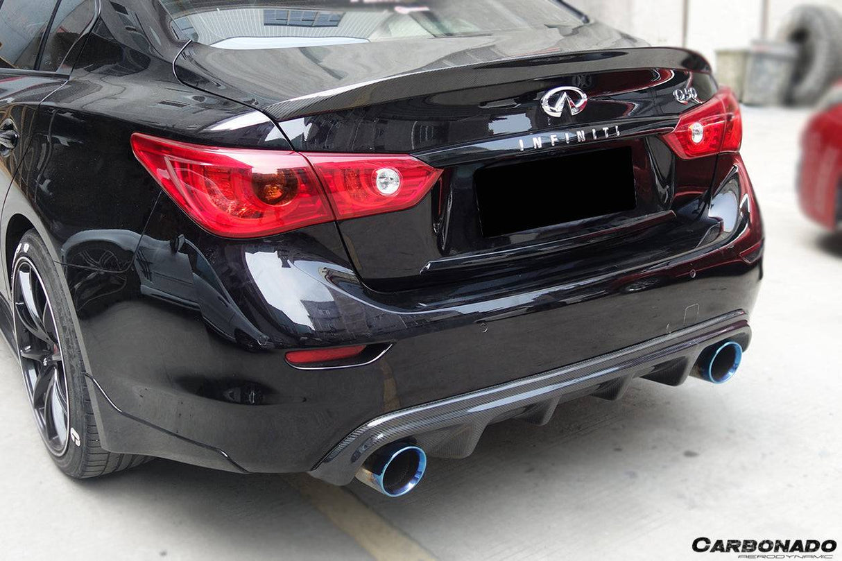 2014-2017 Infiniti Q50 Sedan VE Style Rear Lip and Diffuser