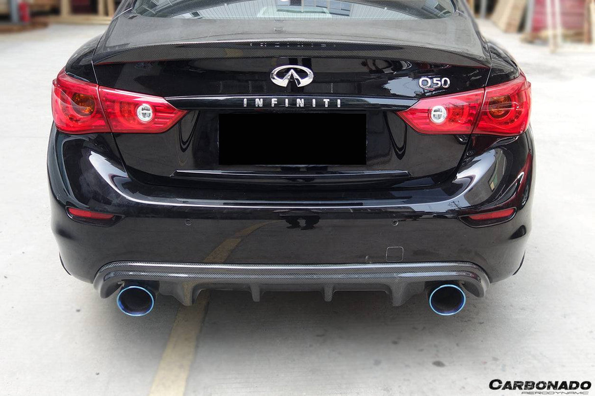 2014-2017 Infiniti Q50 Sedan VE Style Rear Lip and Diffuser