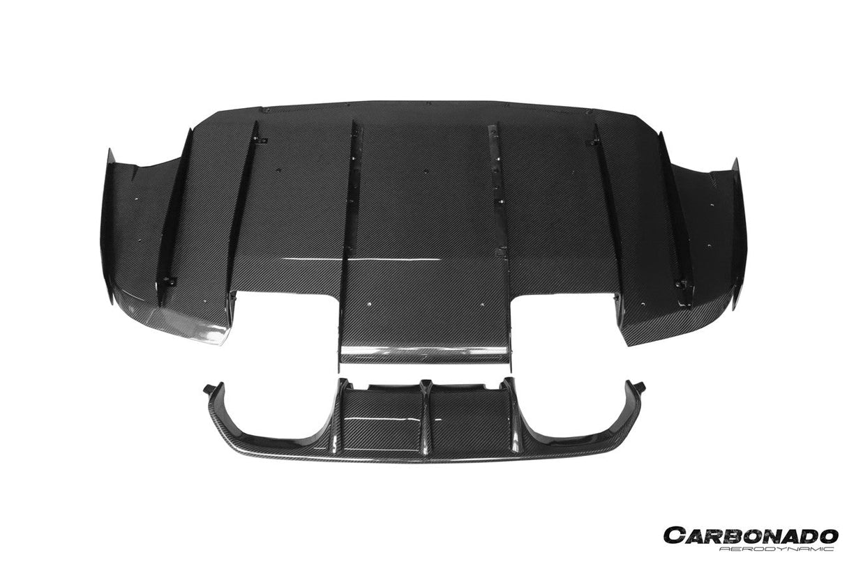 2014-2020 BMW M3 F80 M4 F82 VA Style Carbon Fiber Rear Diffuser and Lip