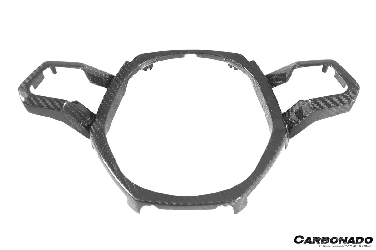 2015-2019 Lamborghini Huracan LP610 LP580 EVO OEM Style Autoclave Carbon Fiber Center Steering Wheel Trim