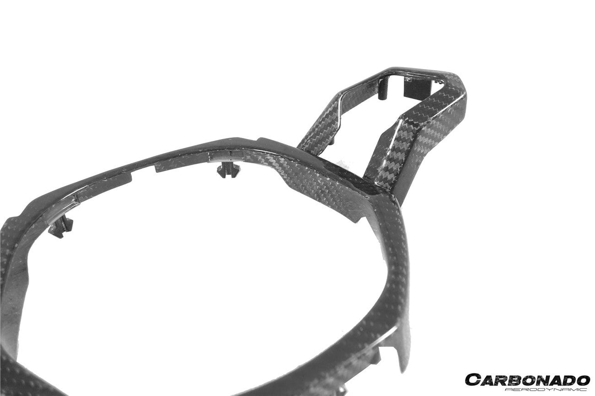 2015-2019 Lamborghini Huracan LP610 LP580 EVO OEM Style Autoclave Carbon Fiber Center Steering Wheel Trim