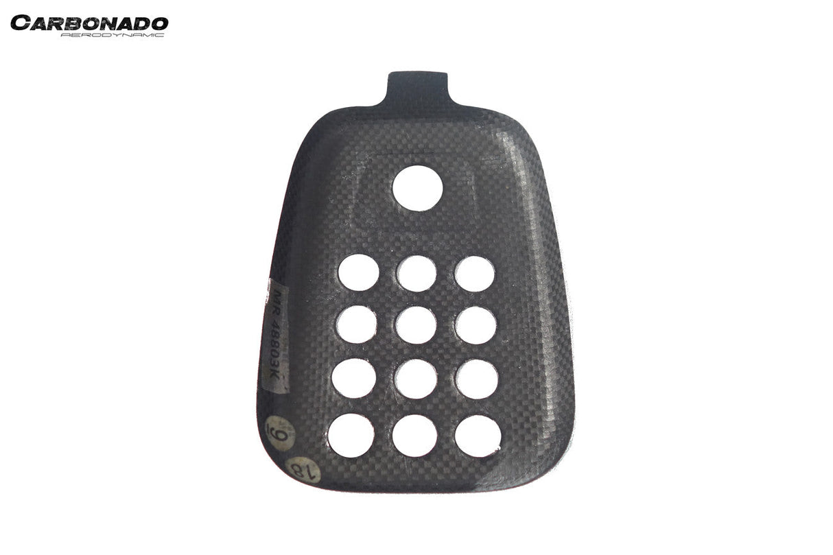 2015-2020 Ferrari 488 GTB Spider Dry Carbon Fiber Rear Black Light Cover With Camera Hole