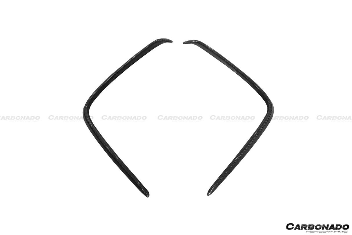 2016-2018 Mercedes Benz W176 A45 AMG BKSS Style Carbon Fiber Rear Bumper Canards