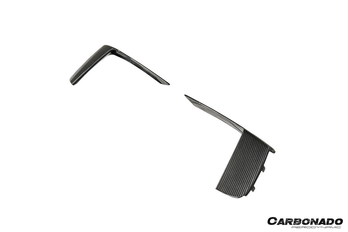 Carbonado 2017-2019 Porsche 911 991.2 GT3 OE Style Dry Carbon Fiber Front Bumper Daytime Running Light Trims
