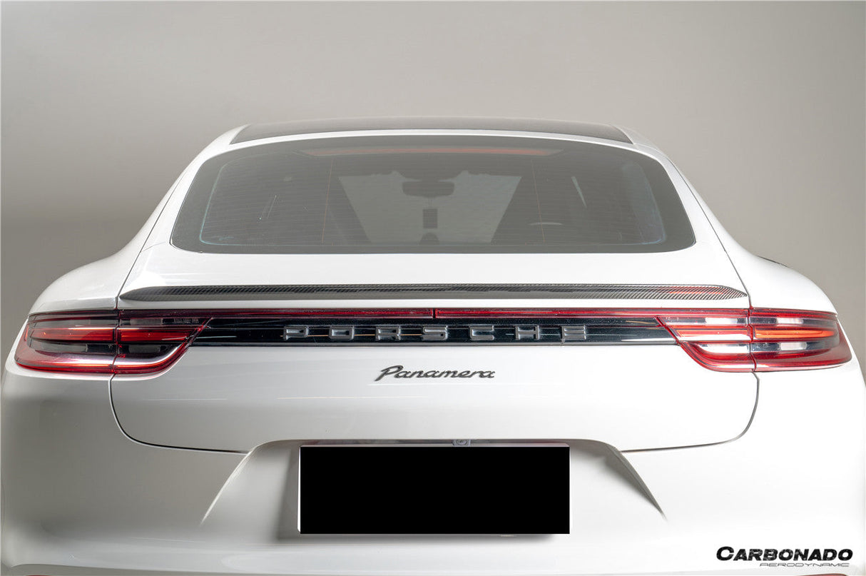 2017-2023 Porsche Panamera 971 KDA Style Dry Carbon Fiber Trunk Spoiler
