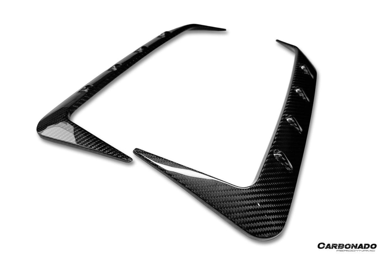 2019-UP BMW X6 G06 AD Style Autoclave Carbon Fiber Rear Bumper Canards