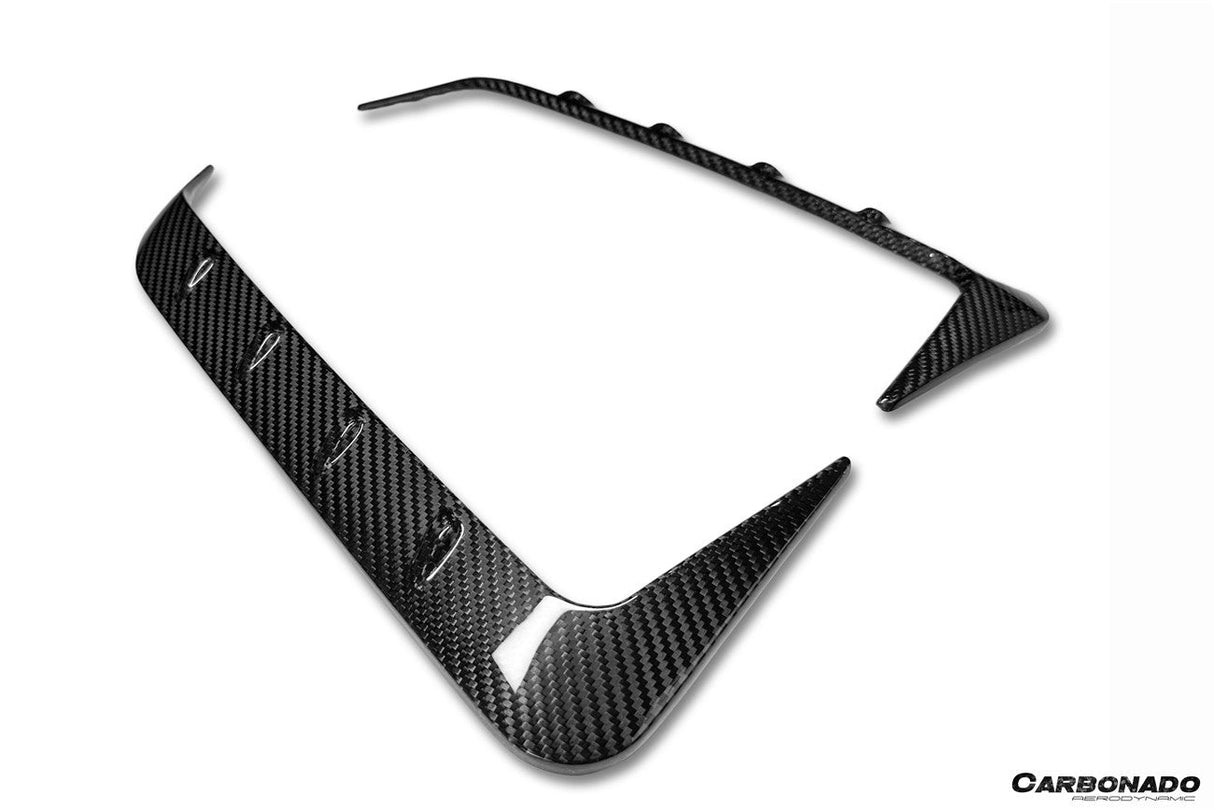 2019-UP BMW X6 G06 AD Style Autoclave Carbon Fiber Rear Bumper Canards