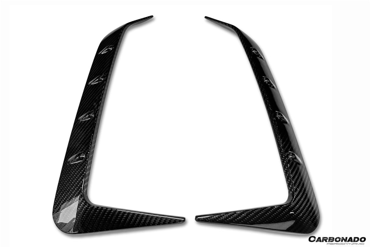 2019-UP BMW X6 G06 AD Style Autoclave Carbon Fiber Rear Bumper Canards