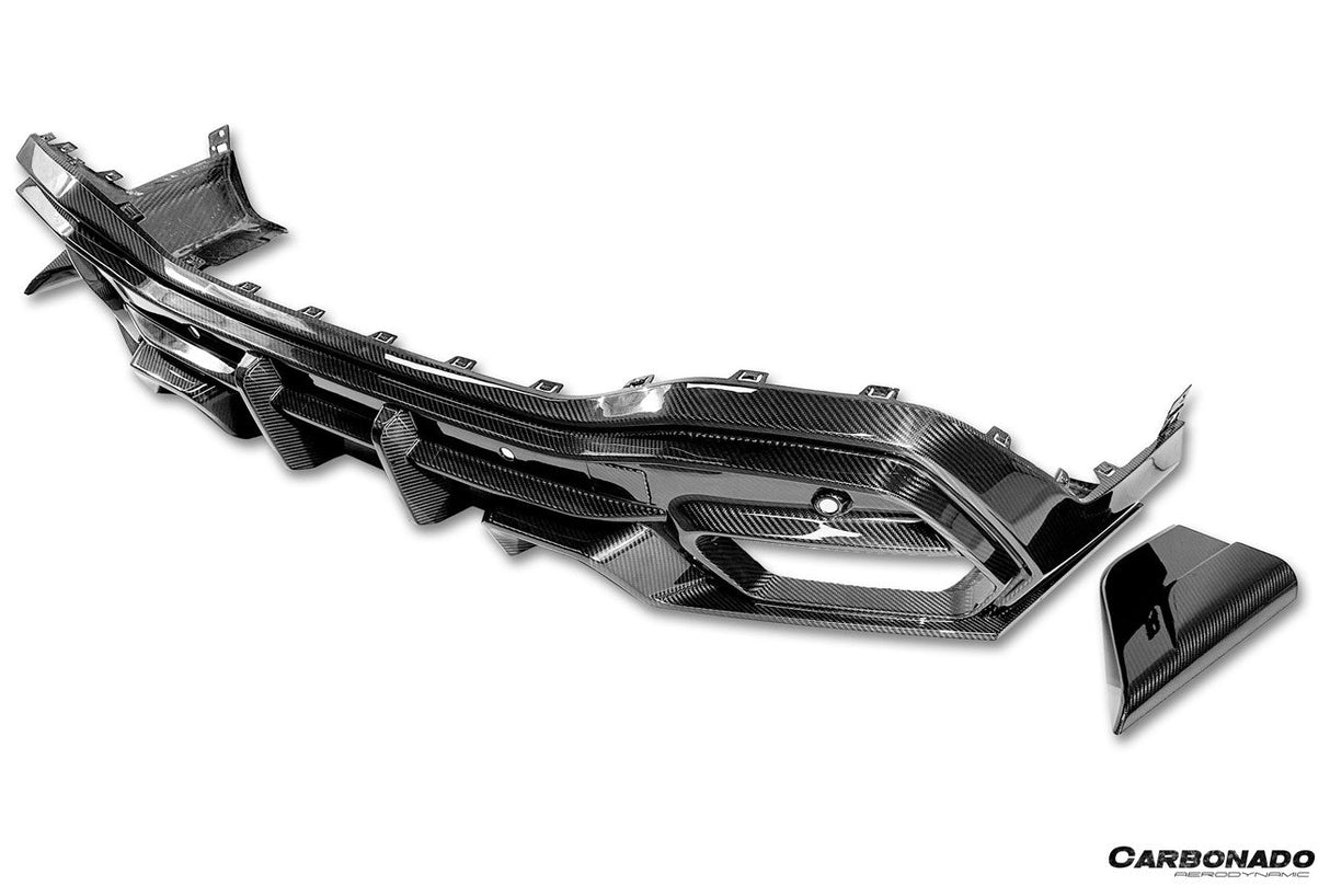 2019-UP BMW X6 G06 AD Style Autoclave Carbon Fiber Rear Diffuser Lip