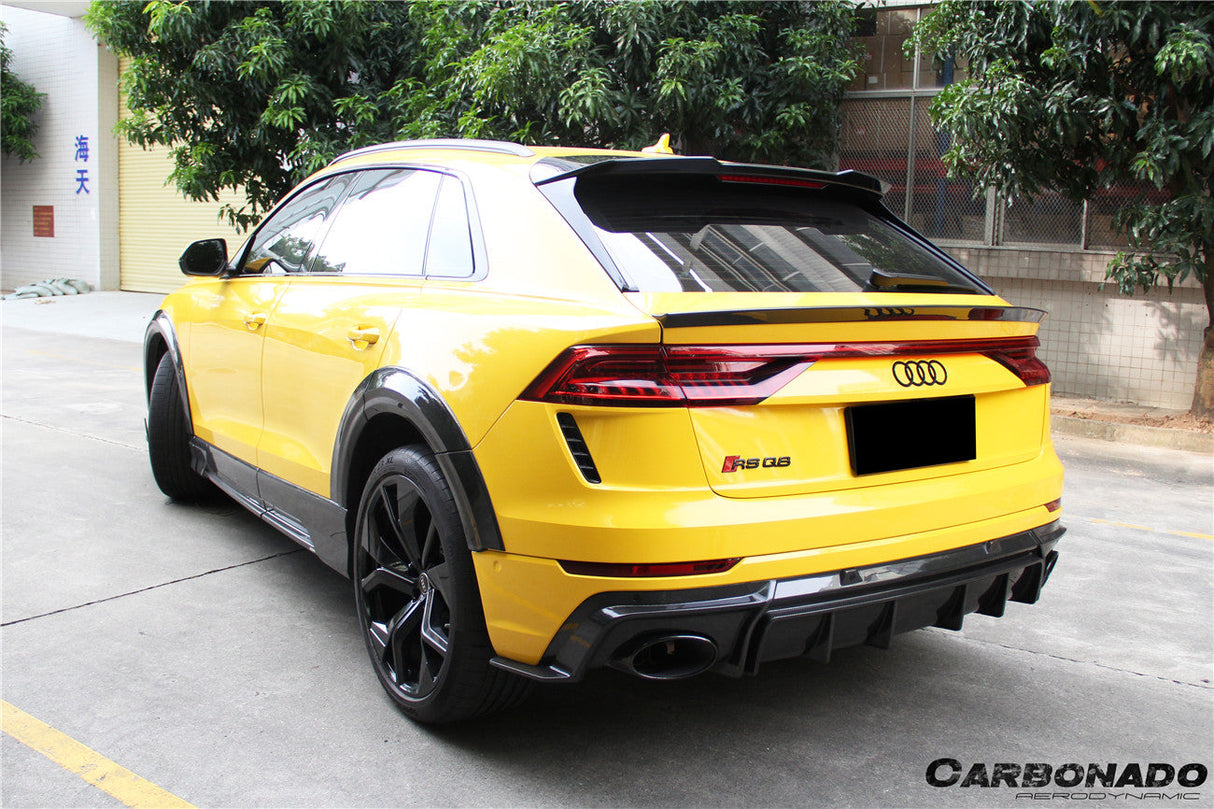 2019-2023 Audi Q8 SQ8 RSQ8 AD Style Dry Carbon Fiber Trunk Spoiler