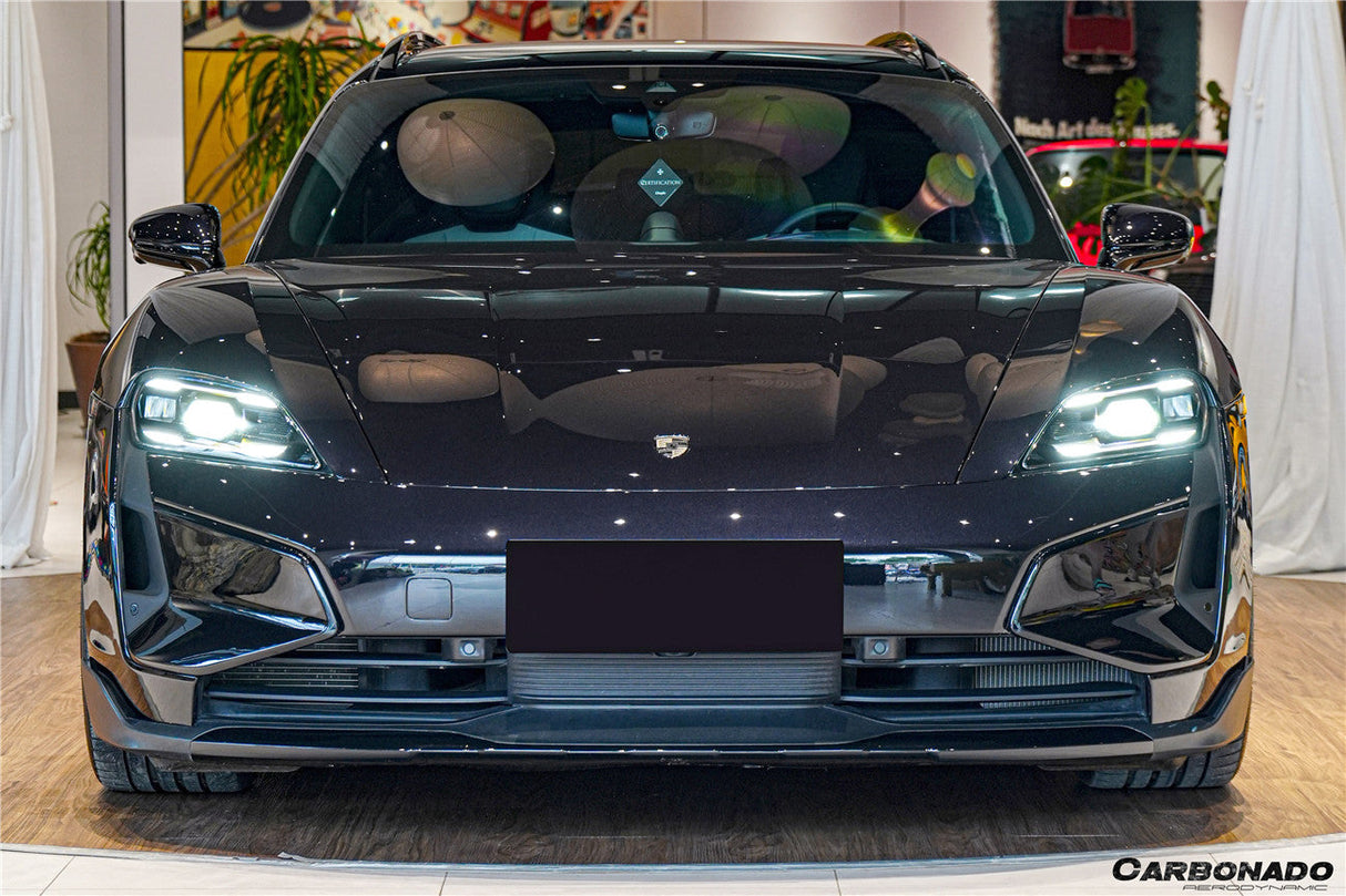2025-UP Porsche Taycan 9J1.2 Front Bumper Carbonado (Turbo GT) | Fits 4, 4S, GTS, Turbo, Turbo S, ST, CT, Sport Turismo