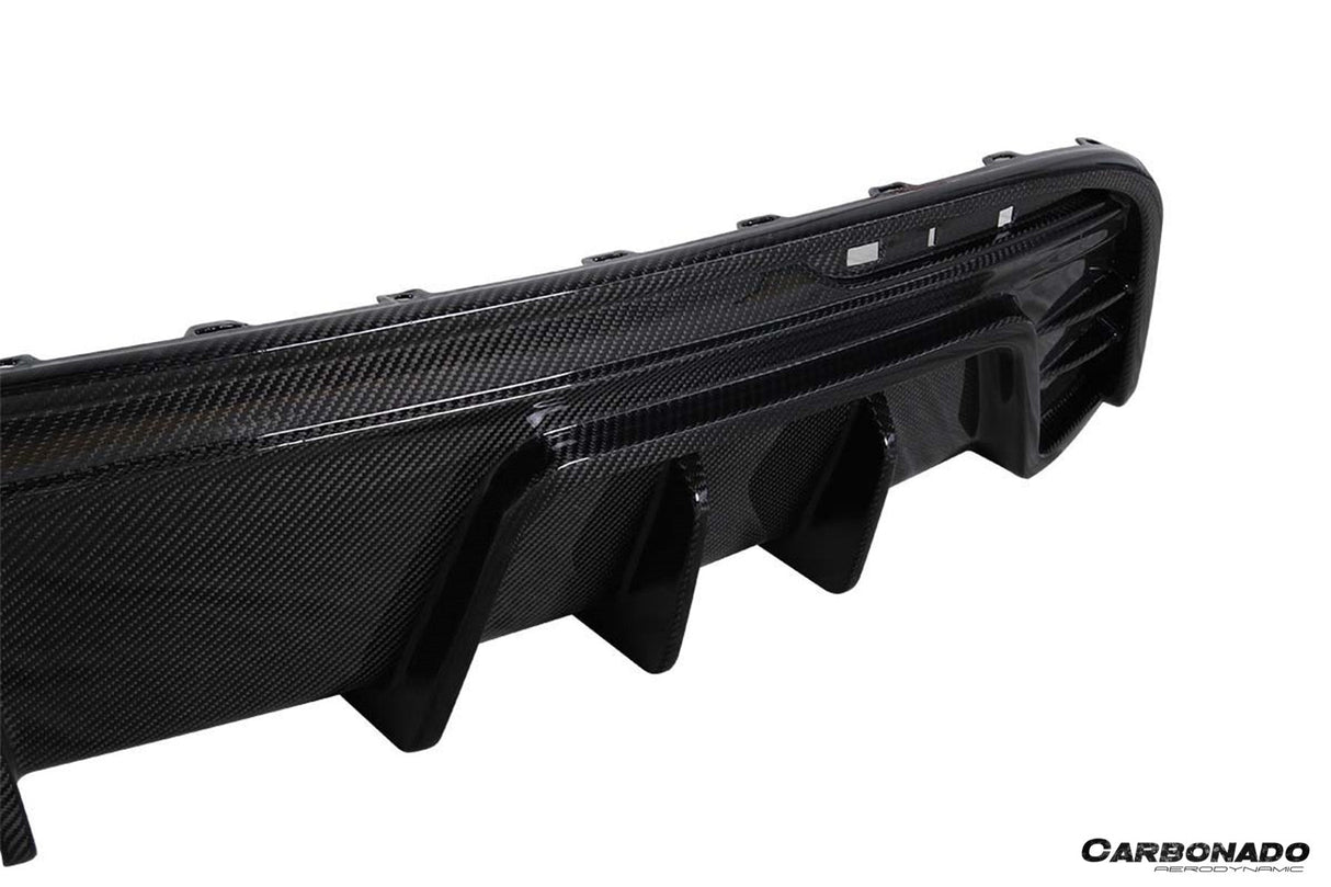 2020-2024 Tesla Model Y AD Style Autoclave Carbon Fiber Rear Diffuser