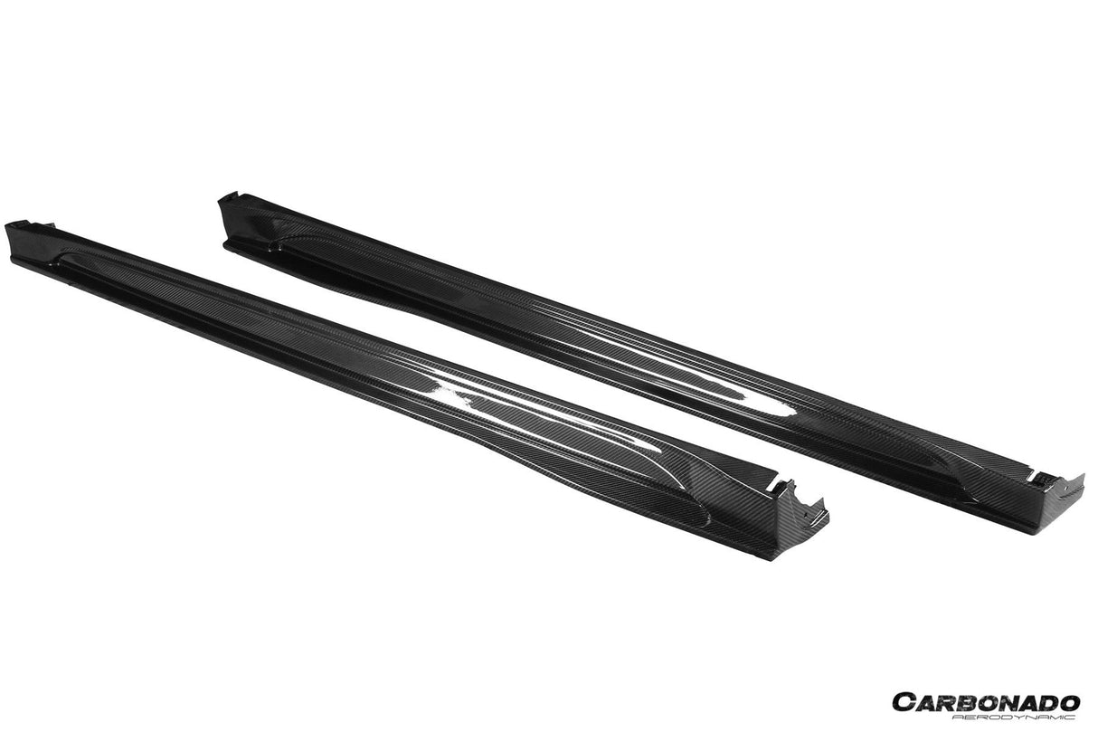 2020-2024 Tesla Model Y AD Style Autoclave Carbon Fiber Side Skirts