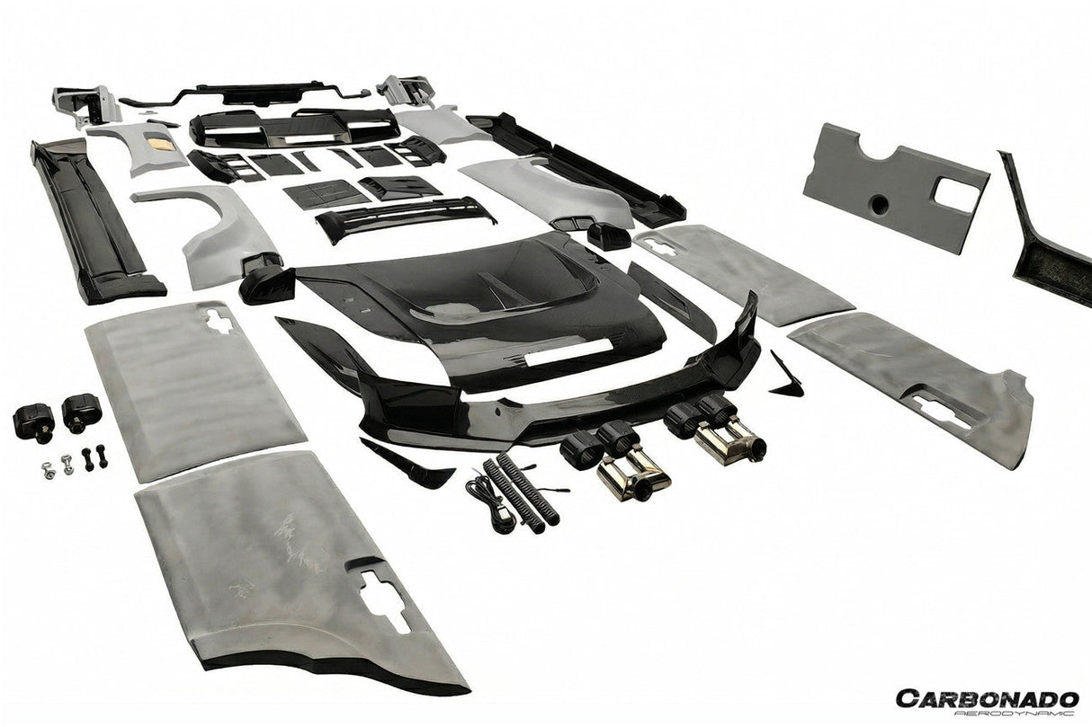 2020-2023 Land Rover Defender 110 Msy Style Partial Autoclave Carbon FiberWide Full Body Kit