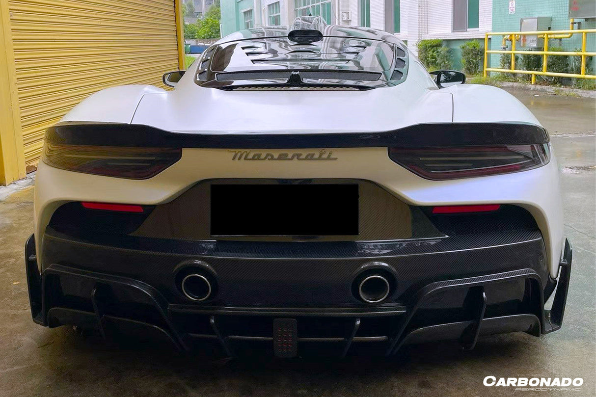 2020-UP Maserati MC20 MCPura MSY Style DRY Carbon Fiber Trunk Spoiler