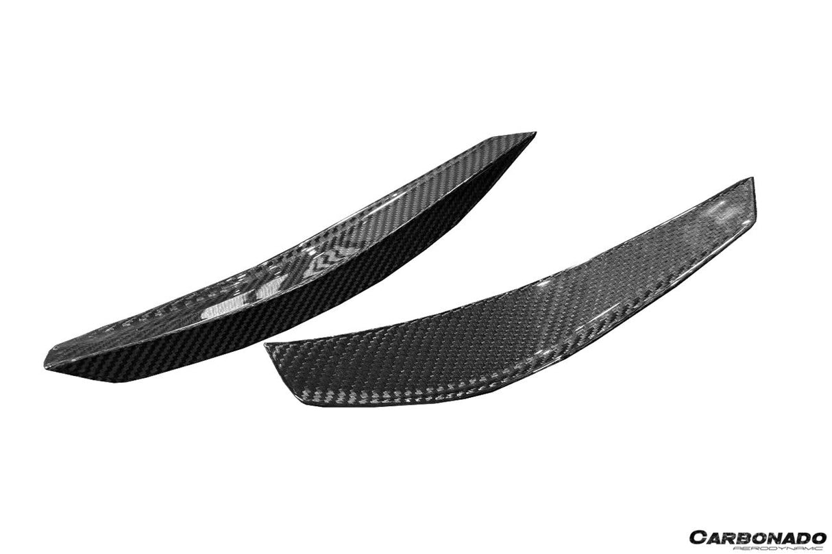 2021-2024 Lamborghini Huracan Autoclave Carbon Fiber fiber front bumper canards Carbonado (VX) Fits: STO