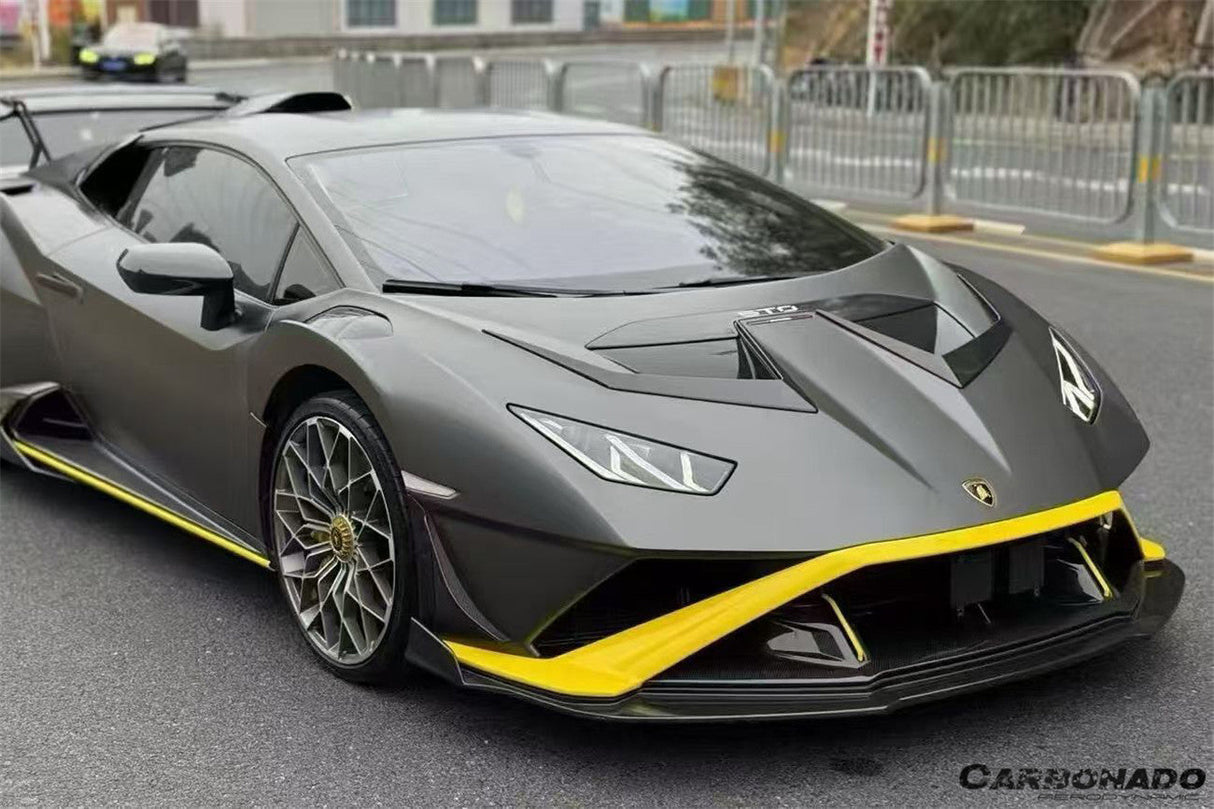2021-2024 Lamborghini Huracan Autoclave Carbon Fiber Front Lip Carbonado (VX) Fits: STO