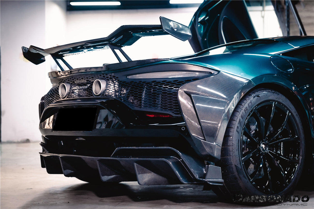 2023-UP McLaren Artura Coupe | Spider AM Style Autoclave Carbon Fiber Rear Bumper Side Panels