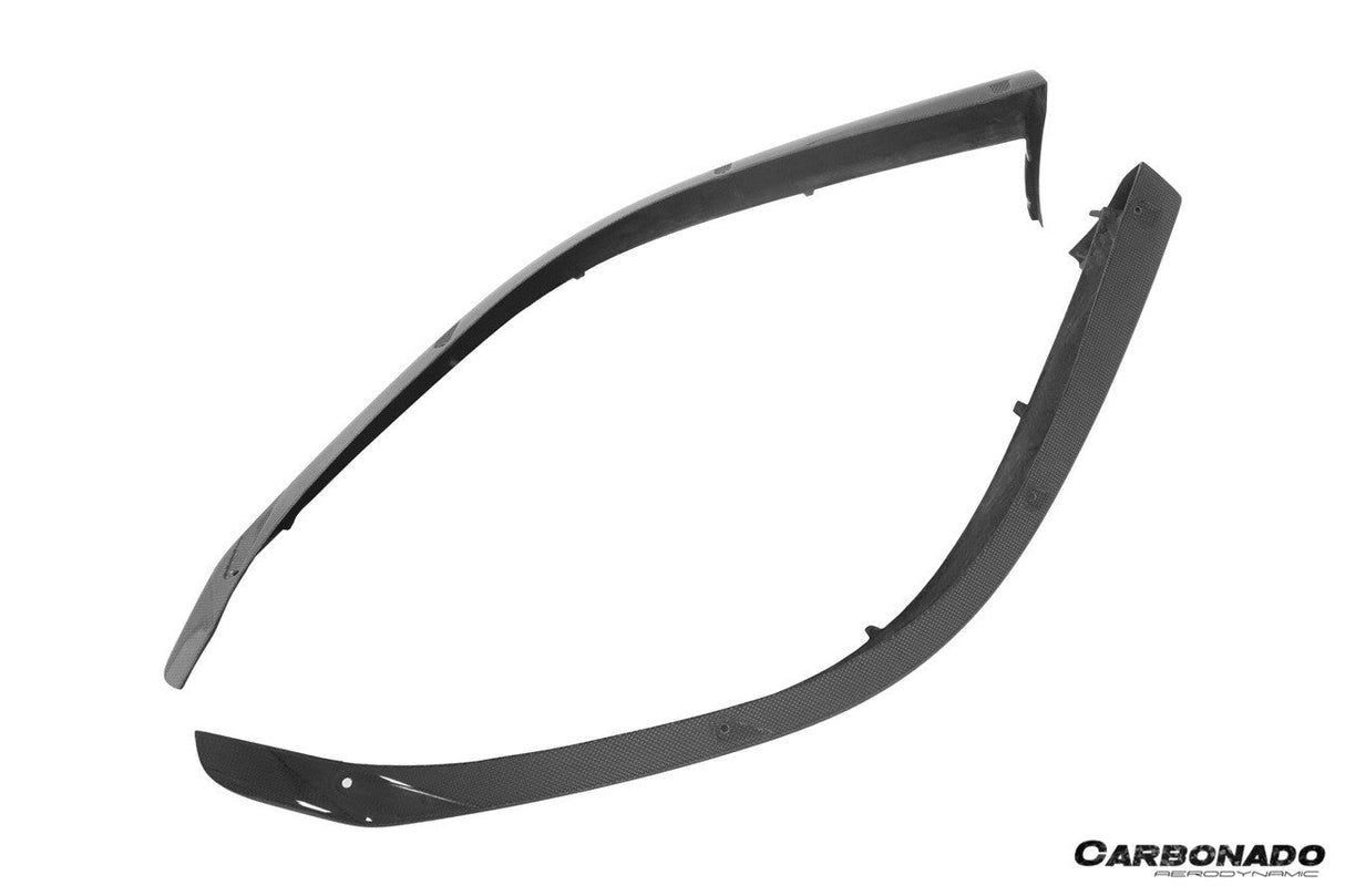 2022-2026 Ferrari 296 Type F171 OE Style Dry Carbon Fiber Front Lip Splitter | Fits GTB, GTS