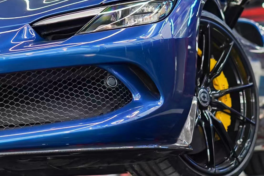 2022-2026 Ferrari 296 Type F171 OE Style Dry Carbon Fiber Front Lip Splitter | Fits GTB, GTS