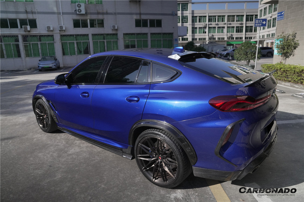 2020-2025 BMW F96 X6M G06 X6 AD Style Dry Carbon Fiber Roof spoiler