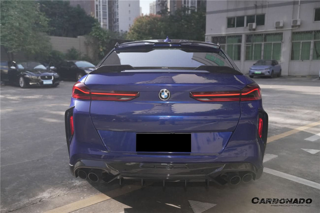 2020-2025 BMW X6M F96 G06 X6 AD Style Dry Carbon Fiber Trunk spoiler